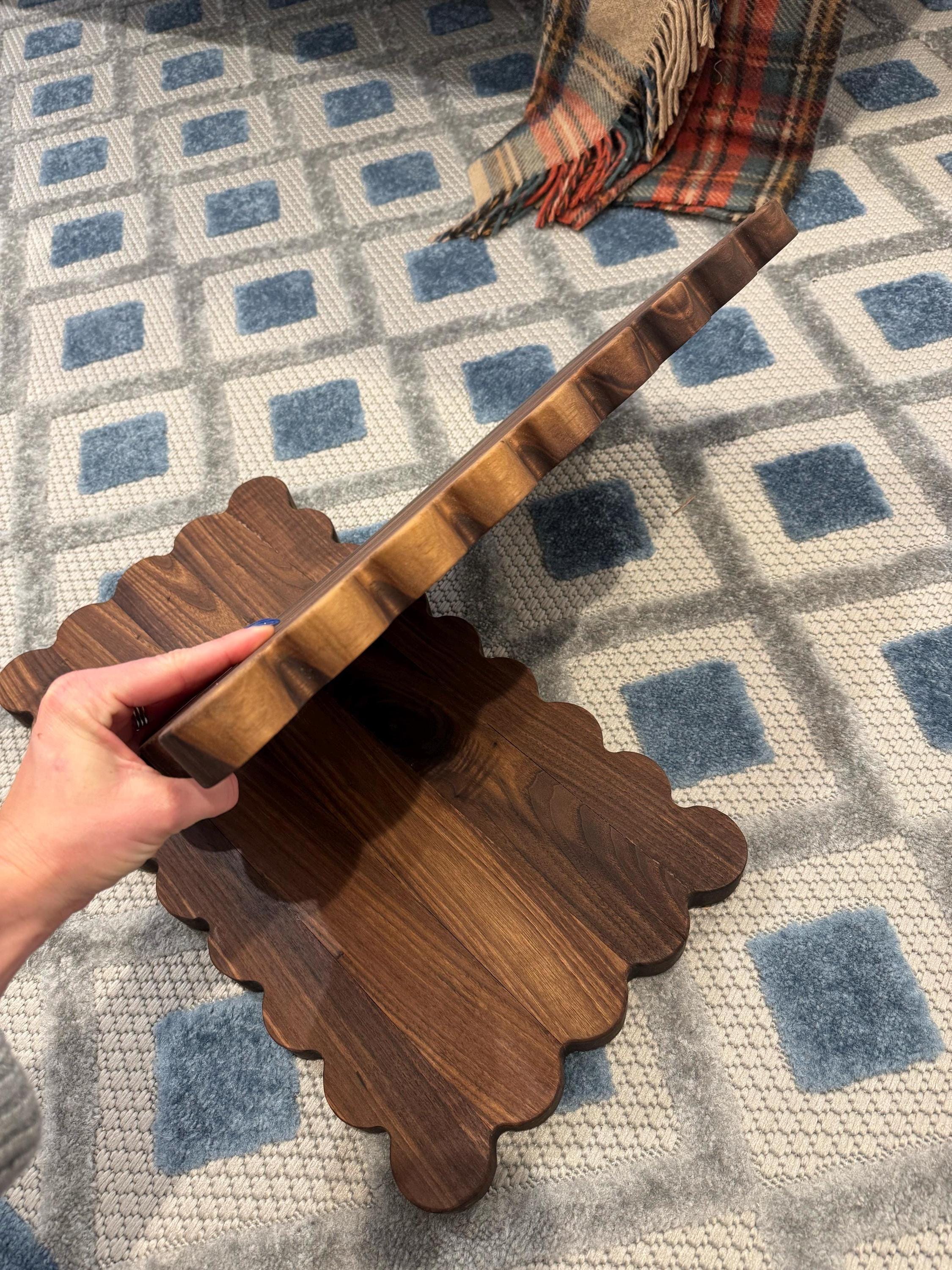 Handcrafted Walnut Scalloped Charcuterie Boards