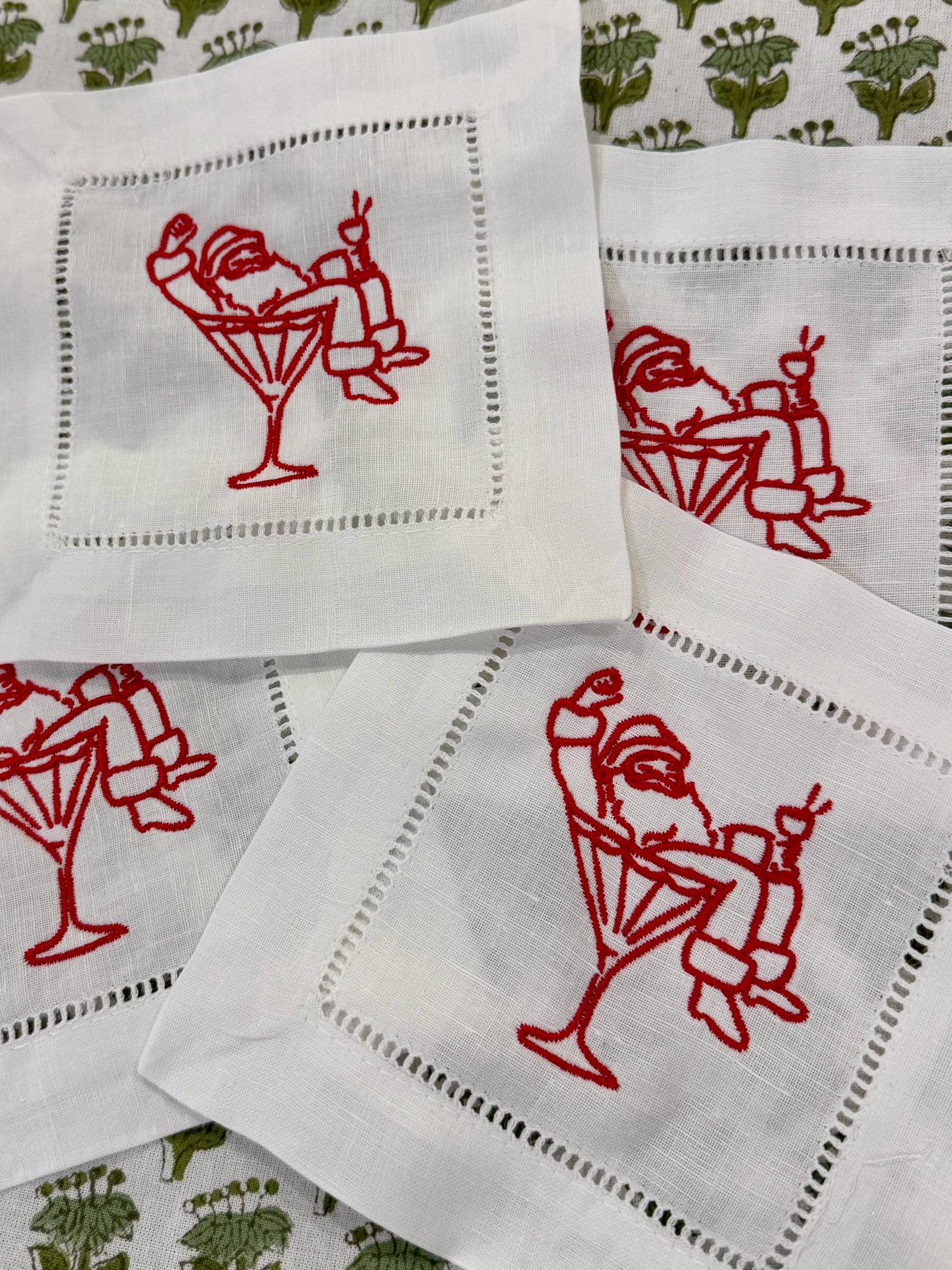 Santa Cocktail Napkins