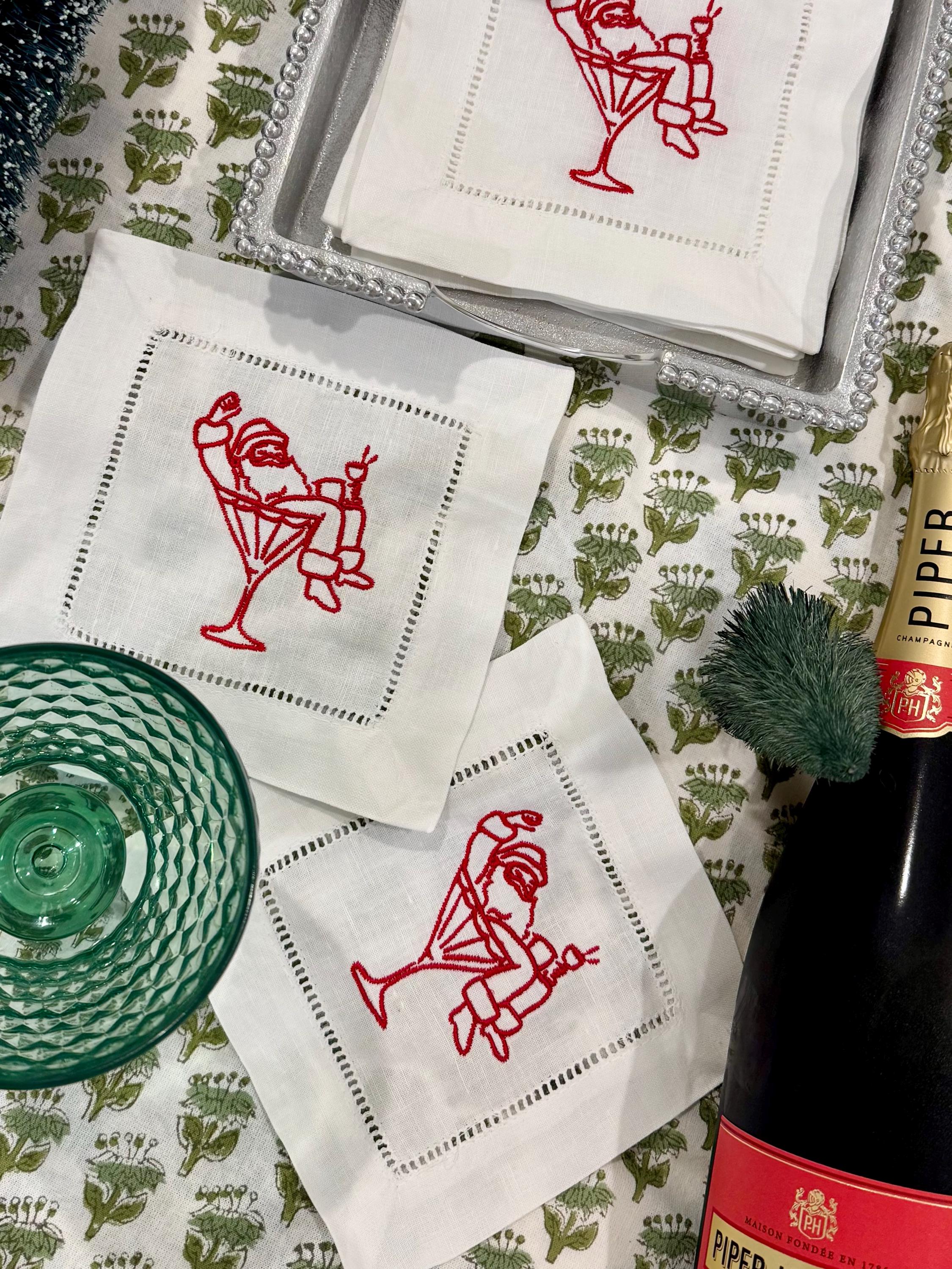 Santa Cocktail Napkins