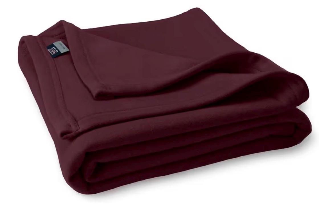 Monogram Sweatshirt Blanket Throw