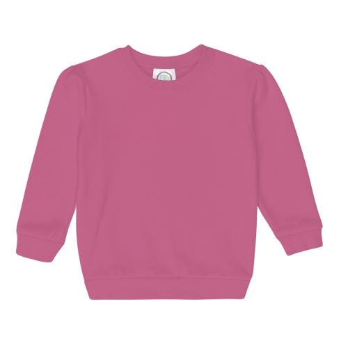 Girl's Puff Sleeve Sweatshirt