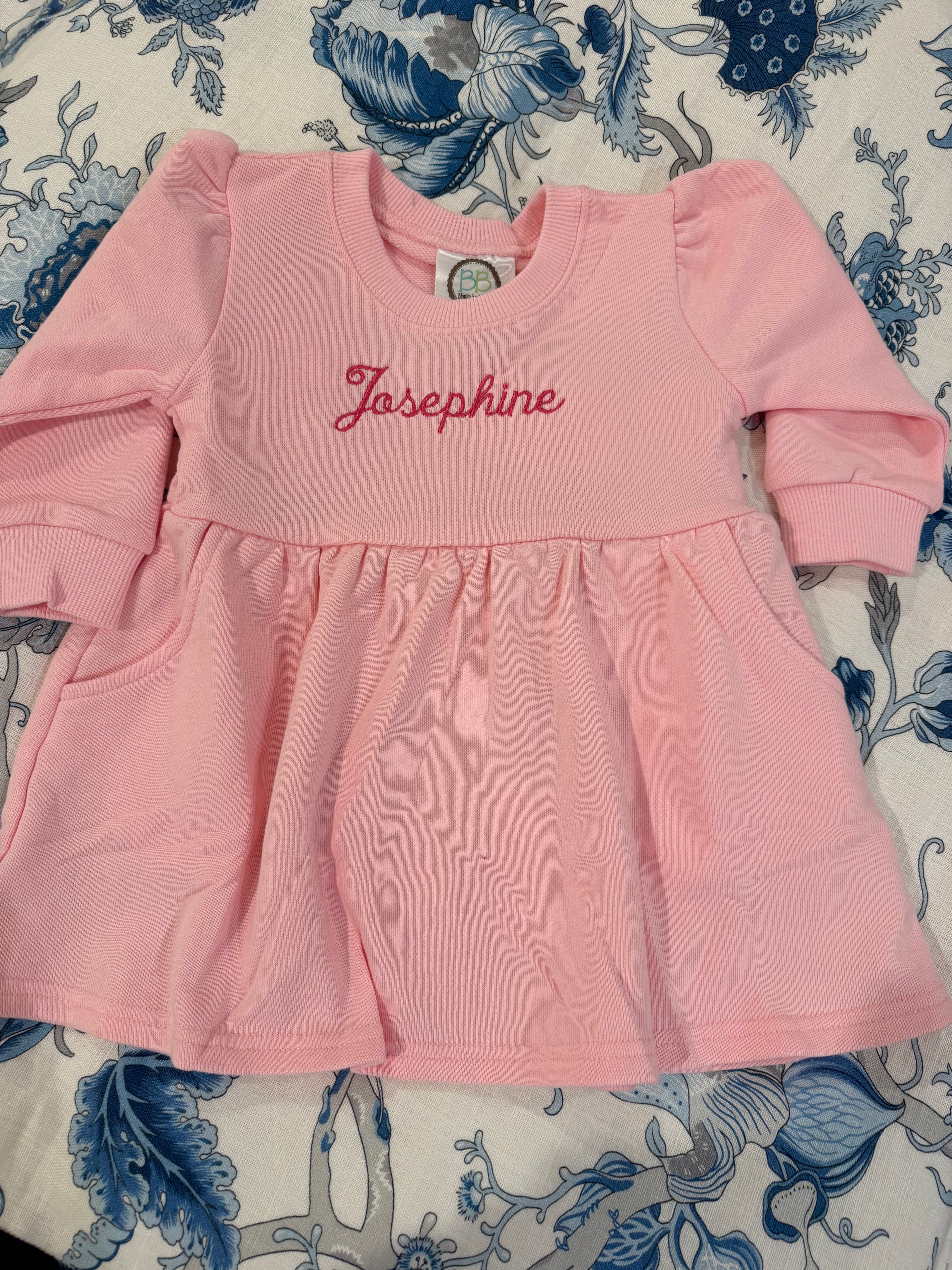 Long Sleeve Sweatshirt Dress