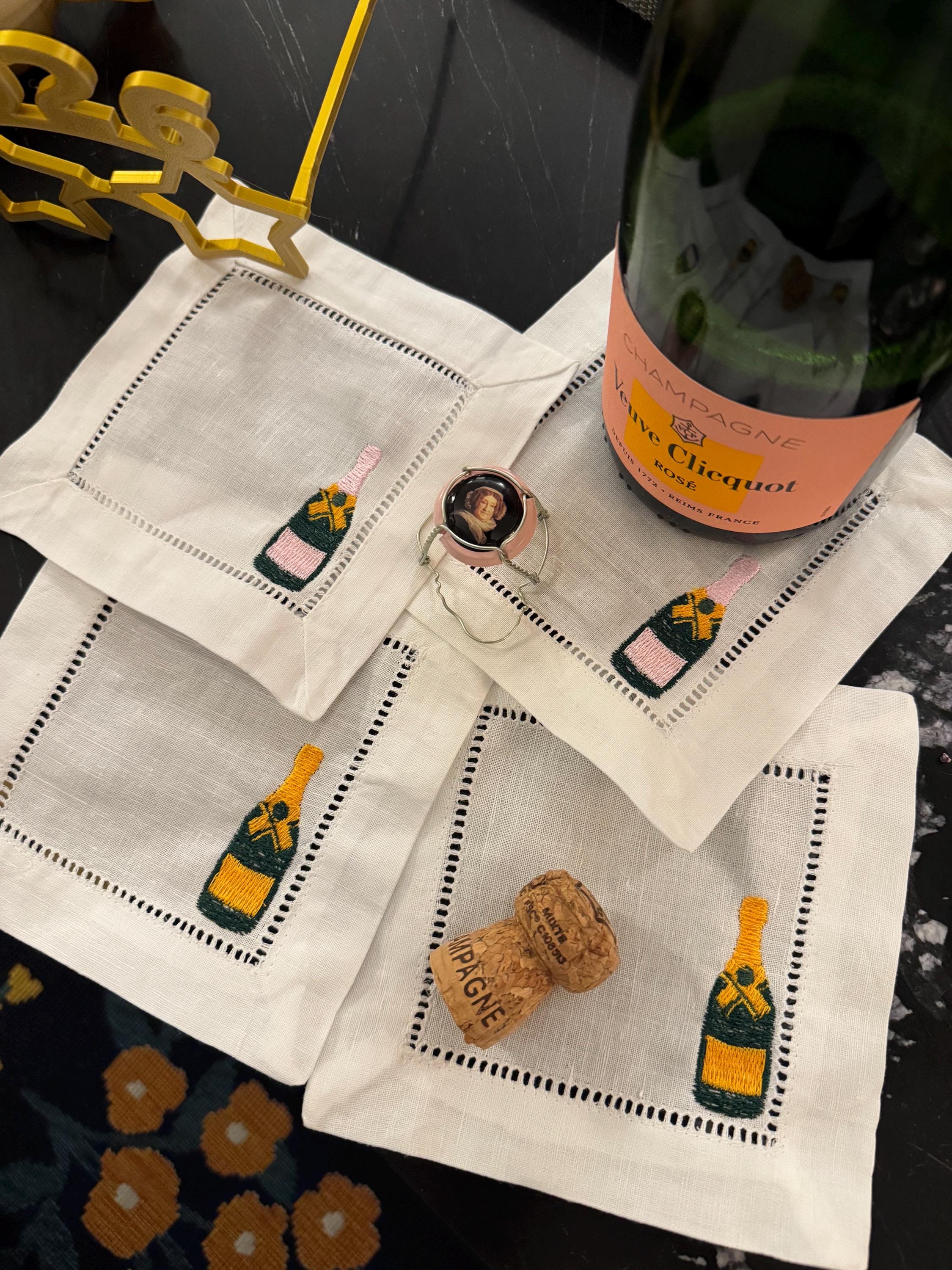Champagne Linen Cocktail Napkins