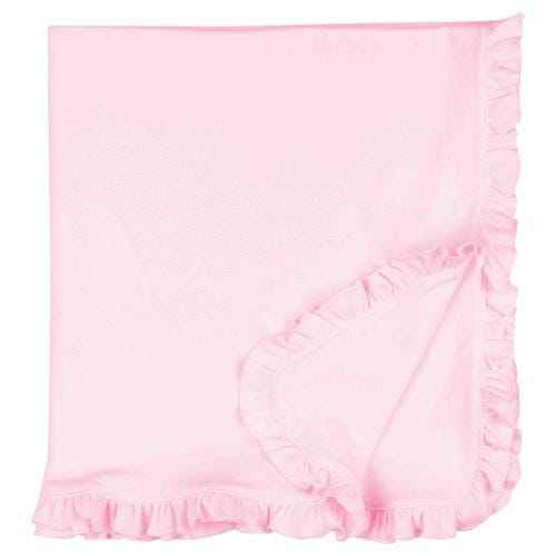 Customizable Ruffle Detail Baby Blanket