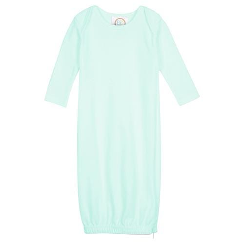 Long Sleeve Infant Gown with Hidden Zipper