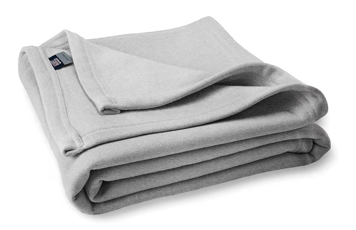 Monogram Sweatshirt Blanket Throw