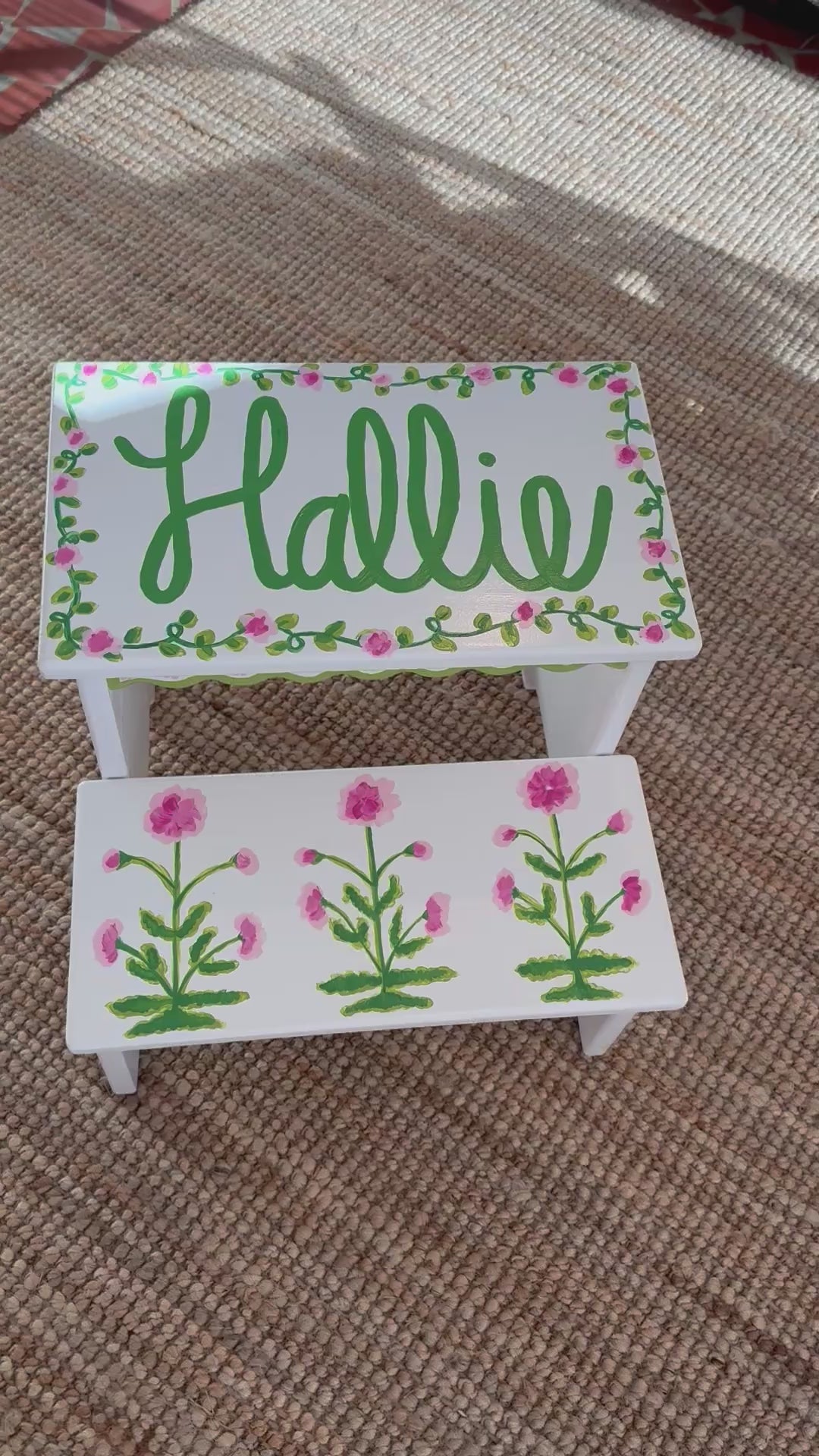 Hand Crafted Kids Step Stool