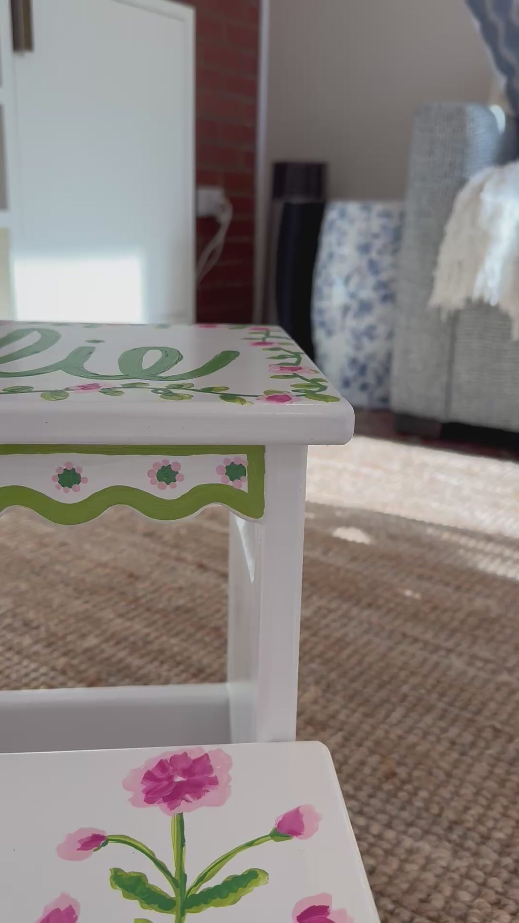 Hand Crafted Kids Step Stool